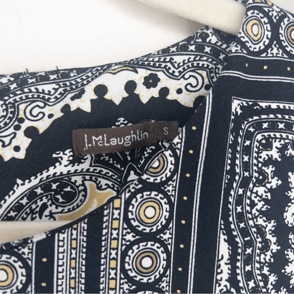 J. McLaughlin Patterned Sleeveless Shift Dress - Picture 5 of 10